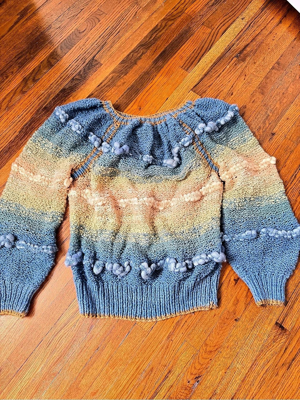 Vintage Steven Forell San Francisco Hand Knit 100% Wool Sweater Uruguay